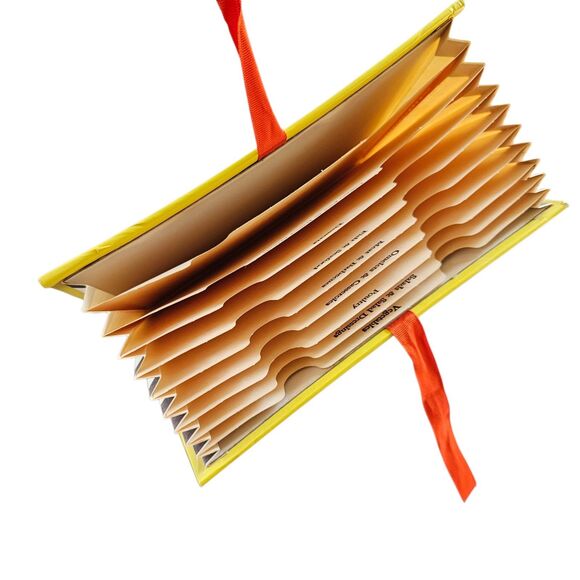 Vintage Recipe Book File Folder Stylecraft Yellow Cute - Picture 4 of 10